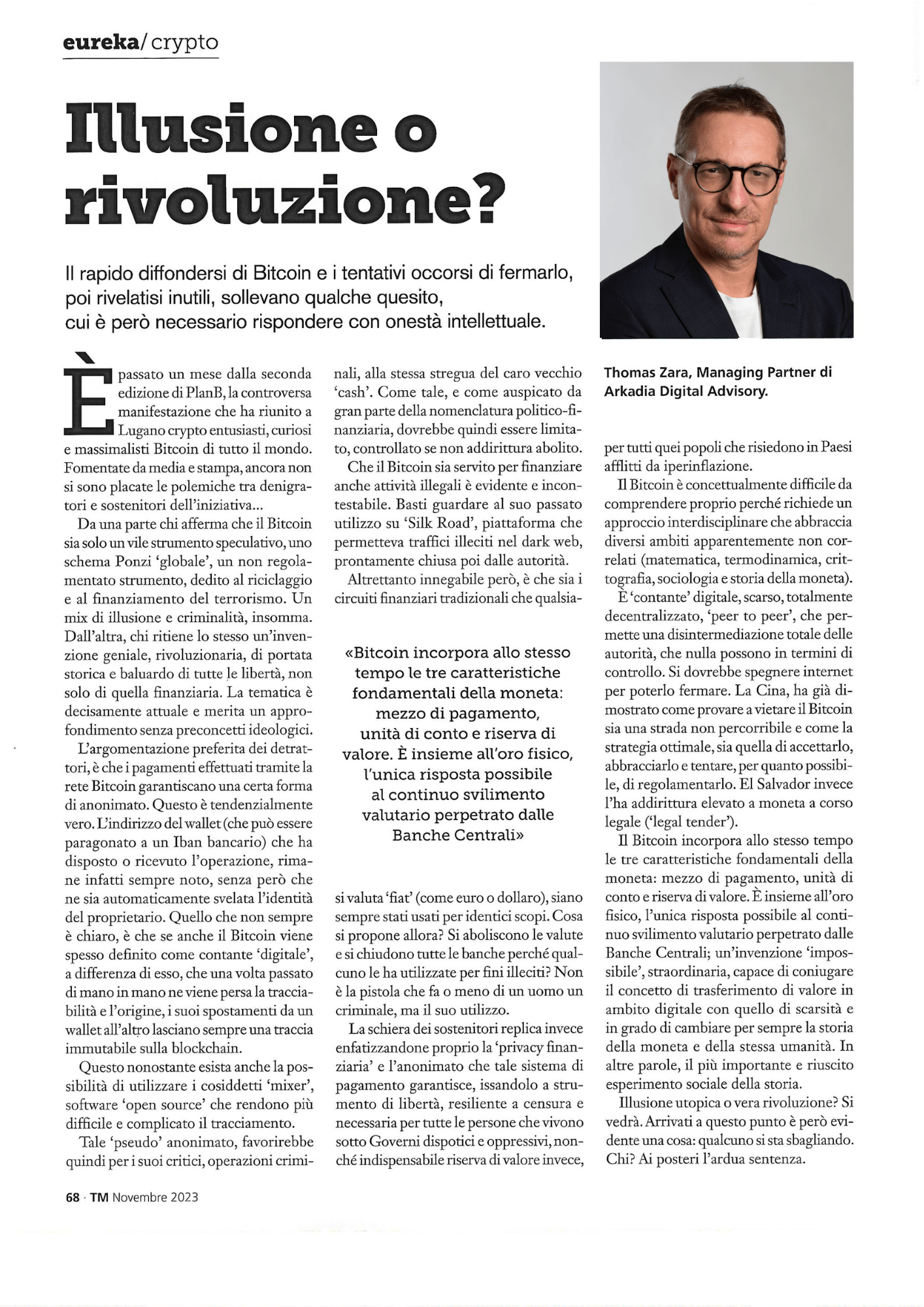 Novembre 23 - Ticino Management_Illusione o rivoluzione