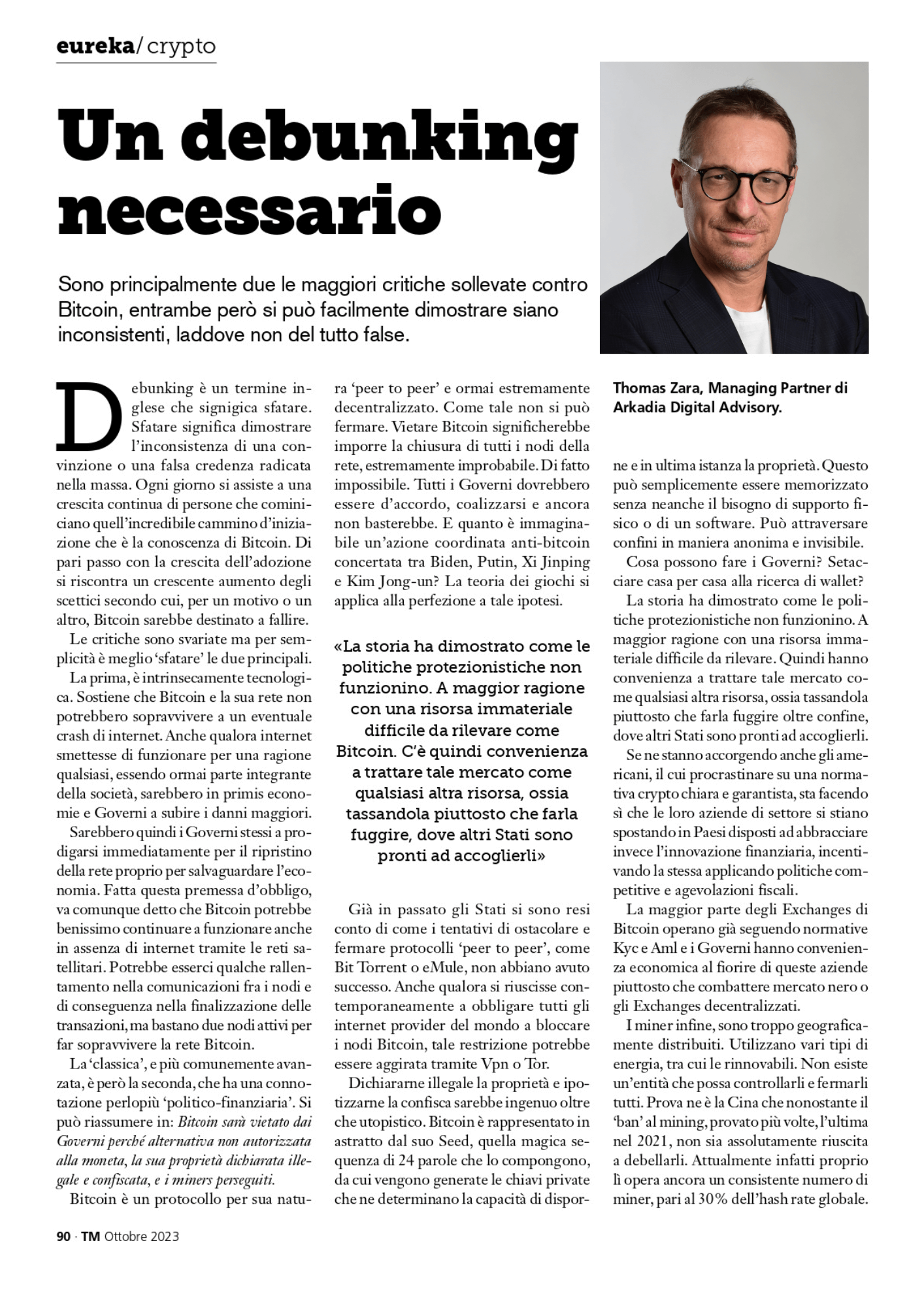 Ottobre 23 - Un debunking necessario