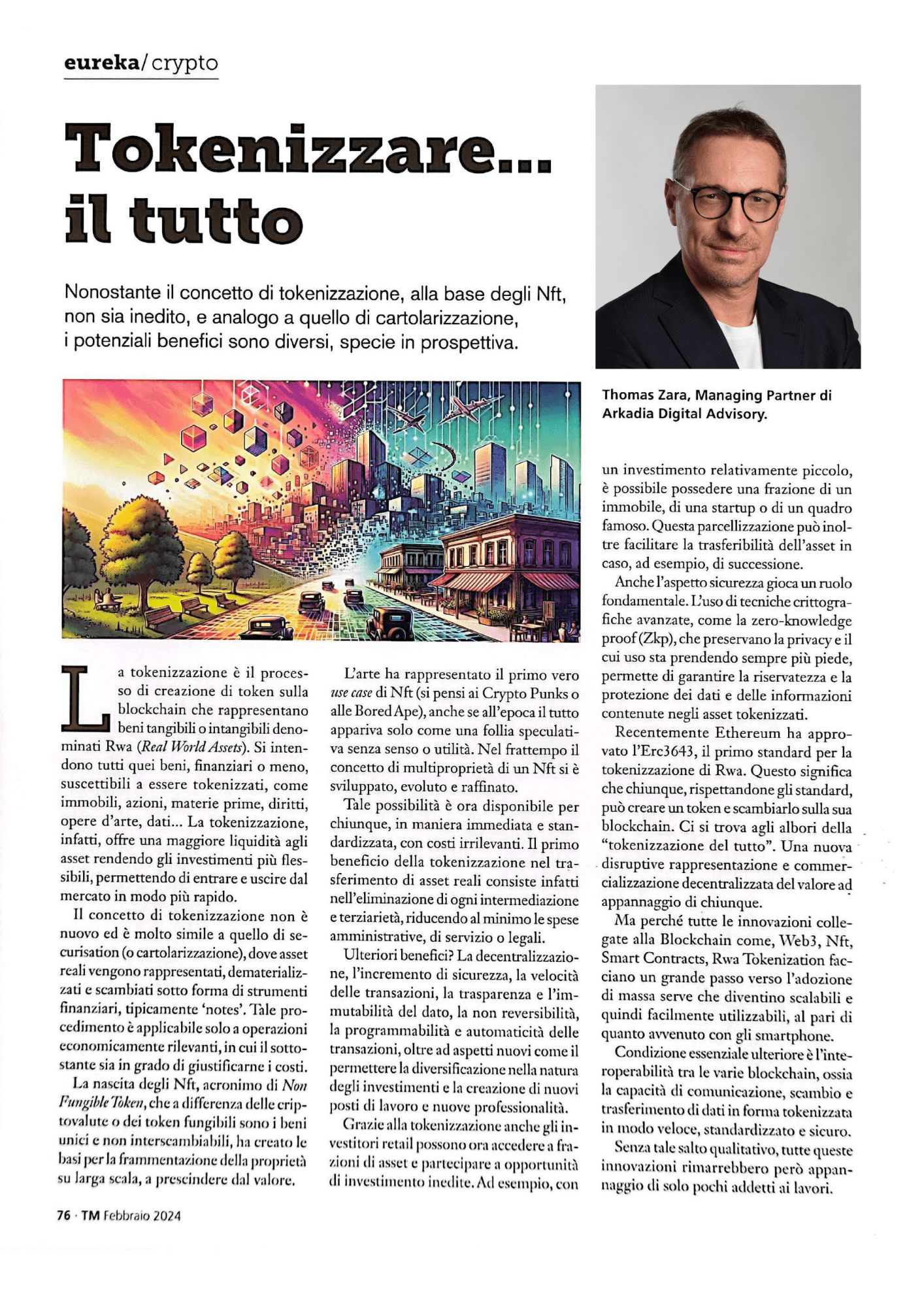 Febbraio 24 - Tokenizzare .. il tutto 