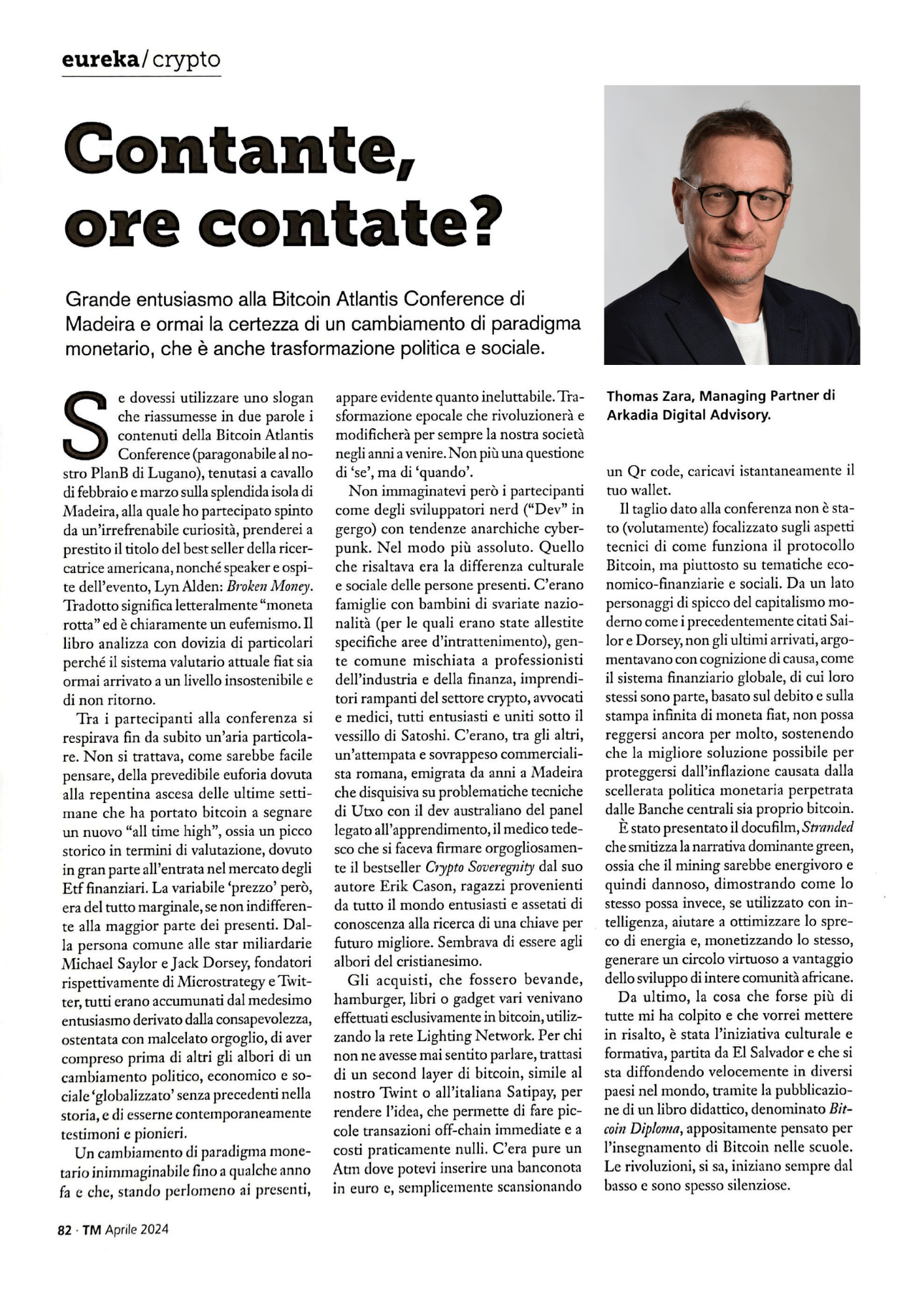 Aprile 24 - Contante ore contate 